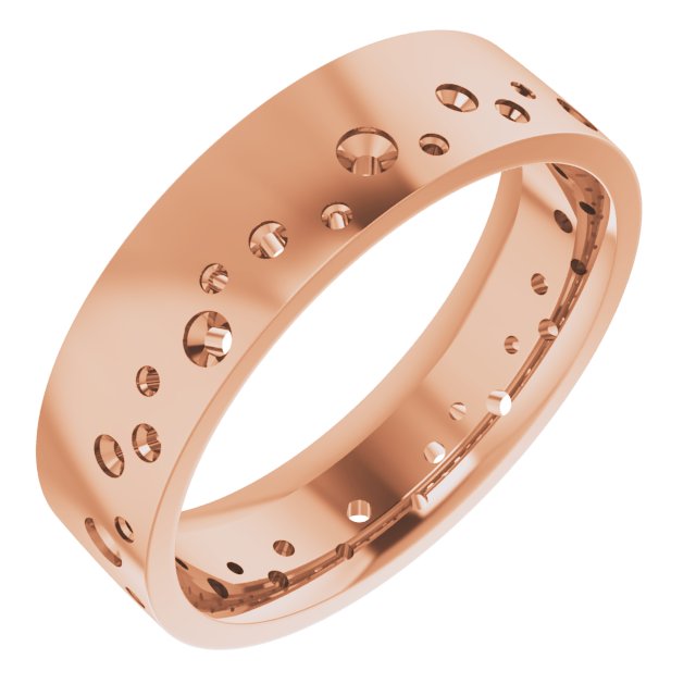 Accented Comfort-Fit Flat Band