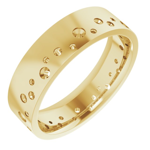 Accented Comfort-Fit Flat Band