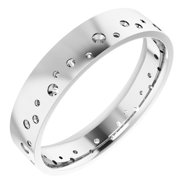 Accented Comfort-Fit Flat Band