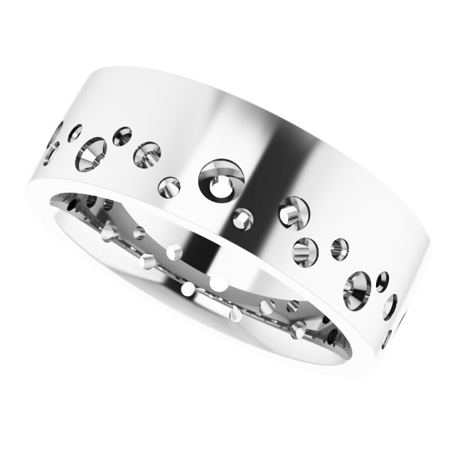 6 mm Round Mens Band Mounting view 5