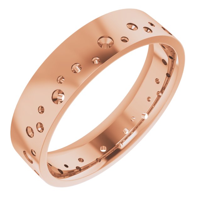 Accented Comfort-Fit Flat Band