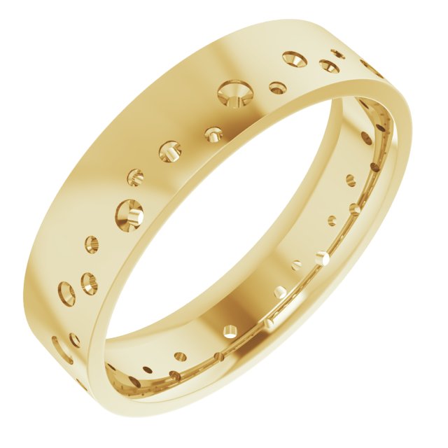 Accented Comfort-Fit Flat Band