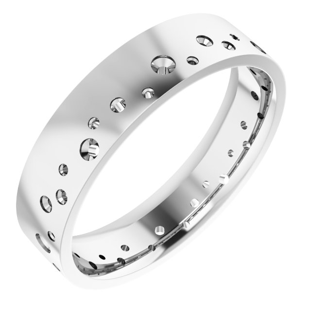 Accented Comfort-Fit Flat Band