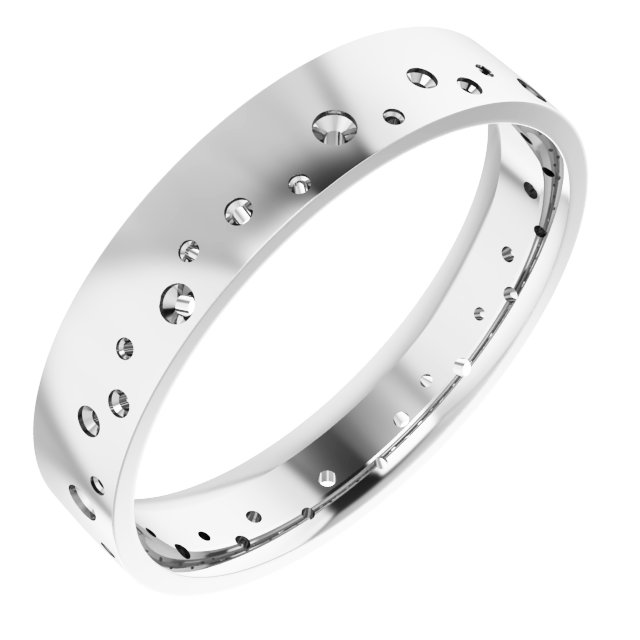 Accented Comfort-Fit Flat Band