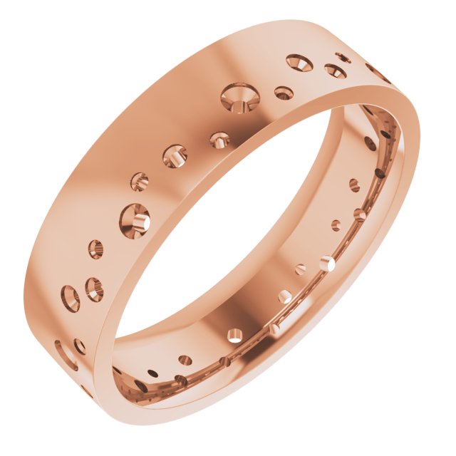 Accented Comfort-Fit Flat Band