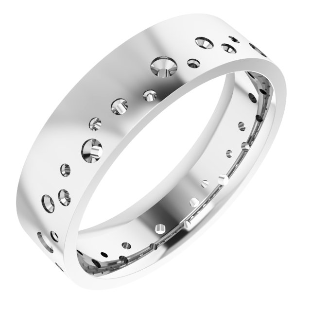 Accented Comfort-Fit Flat Band