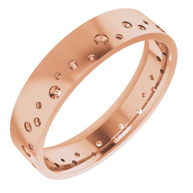Accented Comfort-Fit Flat Band