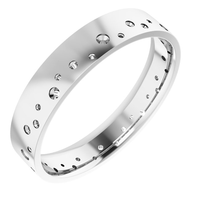 Accented Comfort-Fit Flat Band