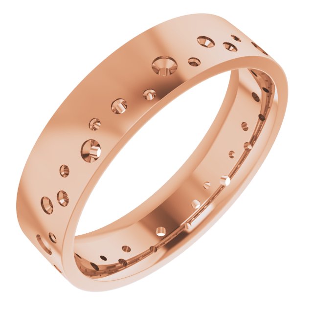 Accented Comfort-Fit Flat Band