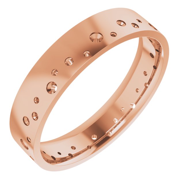 Accented Comfort-Fit Flat Band