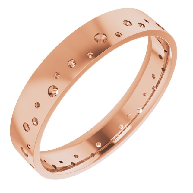 Accented Comfort-Fit Flat Band