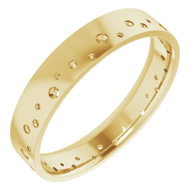 Accented Comfort-Fit Flat Band