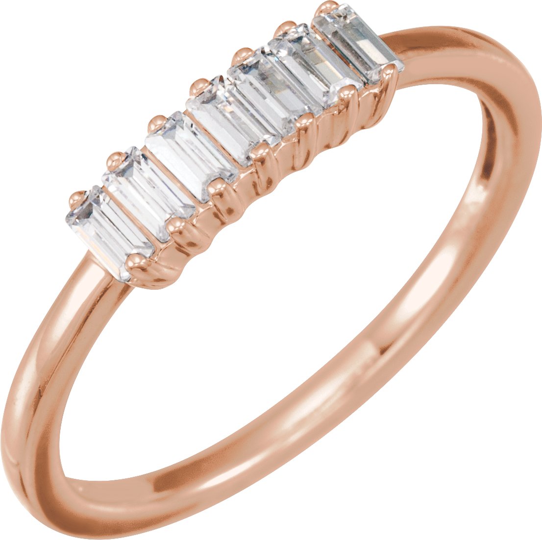 14K Rose 1/3 CTW Lab-Grown Diamond Ring 