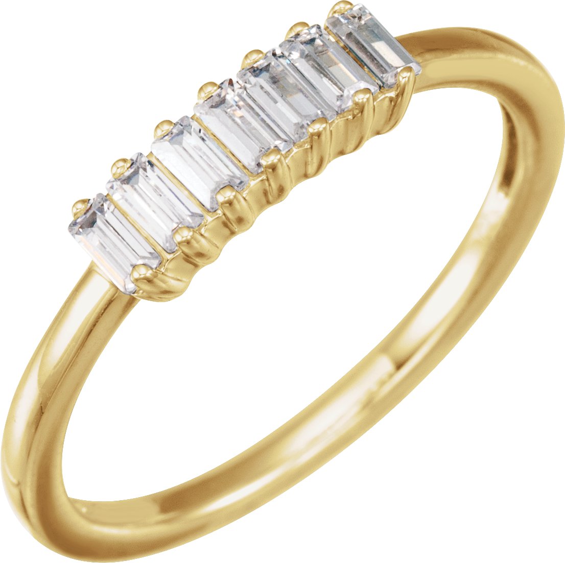 14K Yellow 1/3 CTW Lab-Grown Diamond Ring 