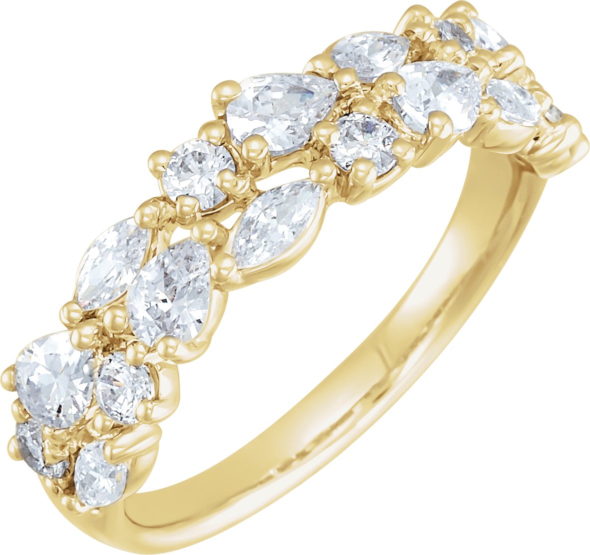 14K Yellow 1.38 CTW Natural Diamond Anniversary Band Ref 18935487