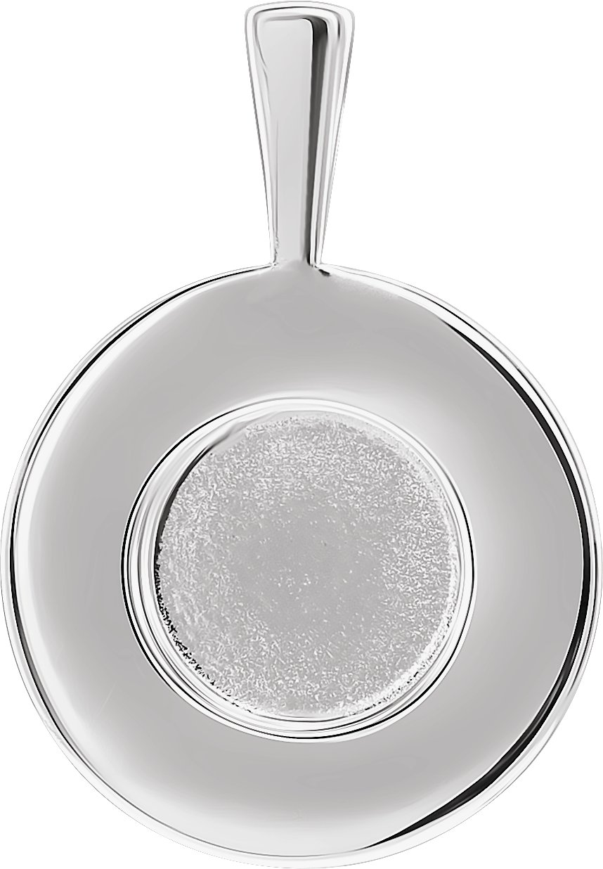 Engravable Halo-Style Necklace or Pendant