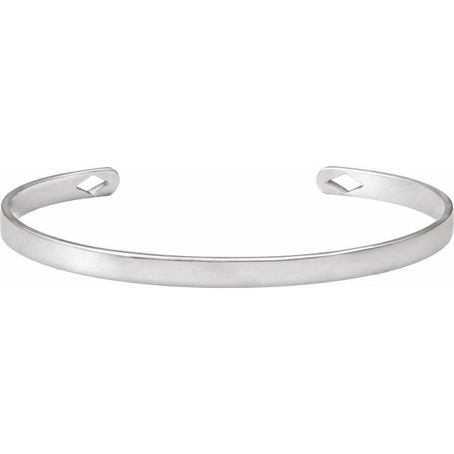 Sterling Silver Engravable Cuff 7