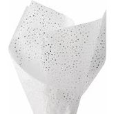 White & Silver Speckled Tissue