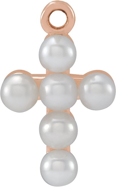 Pearl Cross Dangle
