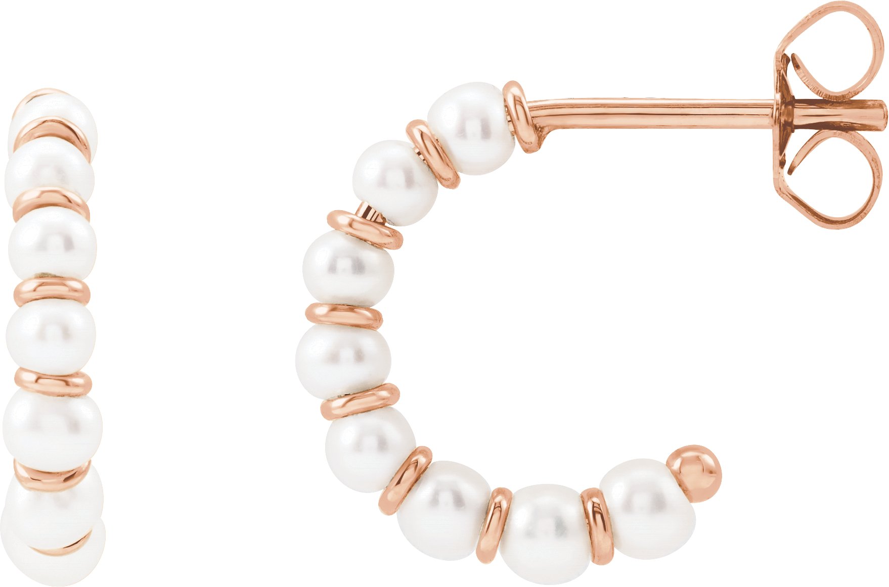 Pearl Hoop Earrings
