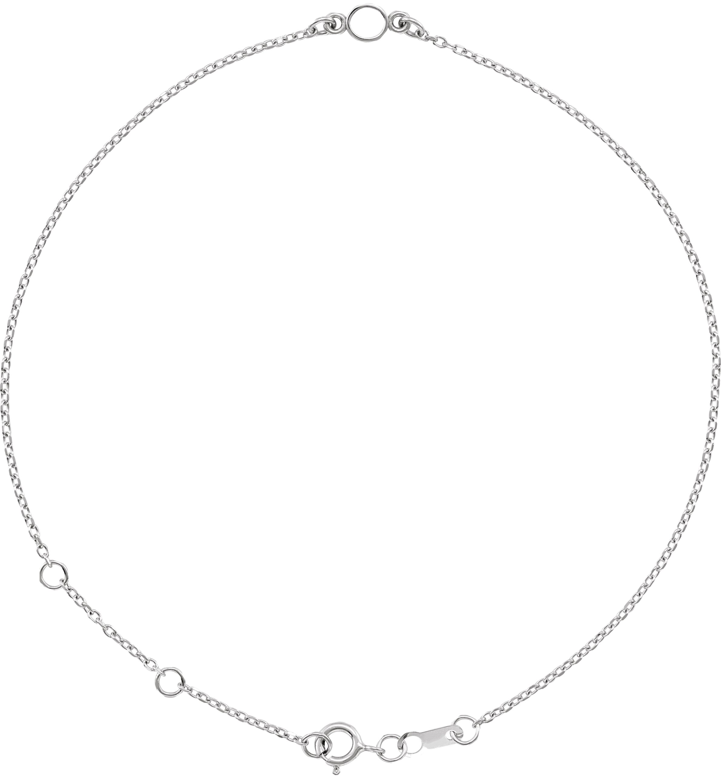 Platinum 3 mm Round Bezel-Set Solitaire Station 6 1/2-7 1/2