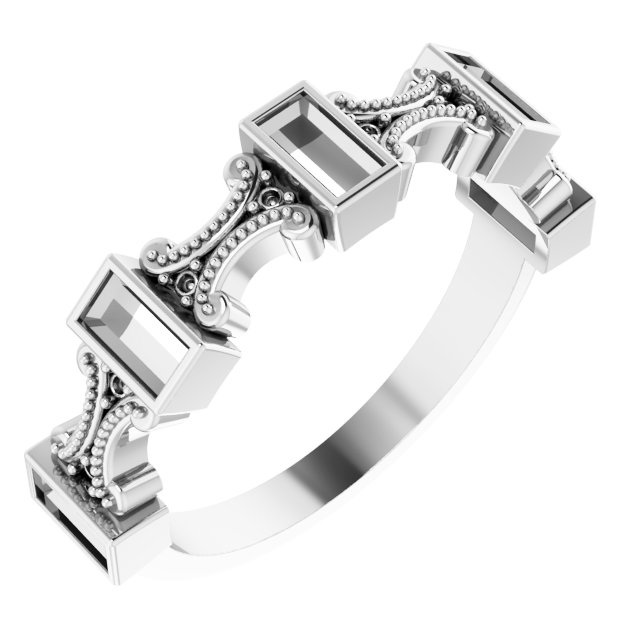 Family Bezel-Set Ring