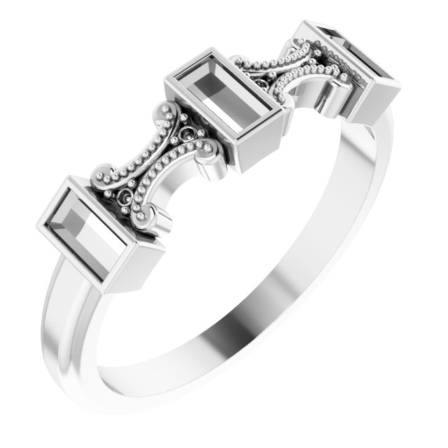 Family Bezel-Set Ring
