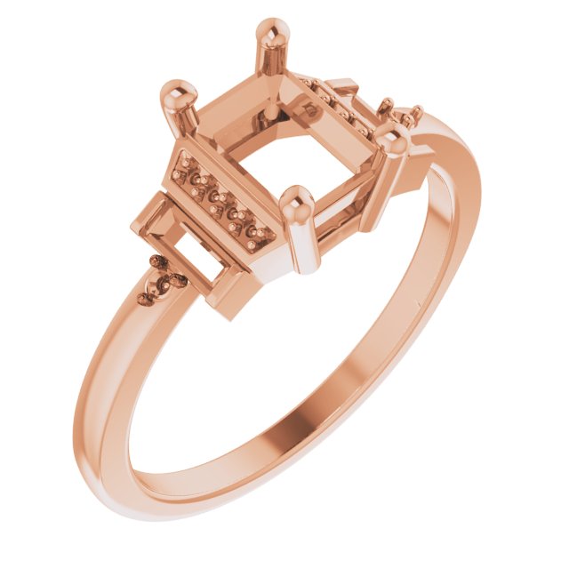 Accented Engagement Ring or Band