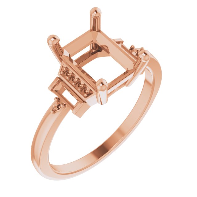 Accented Engagement Ring or Band