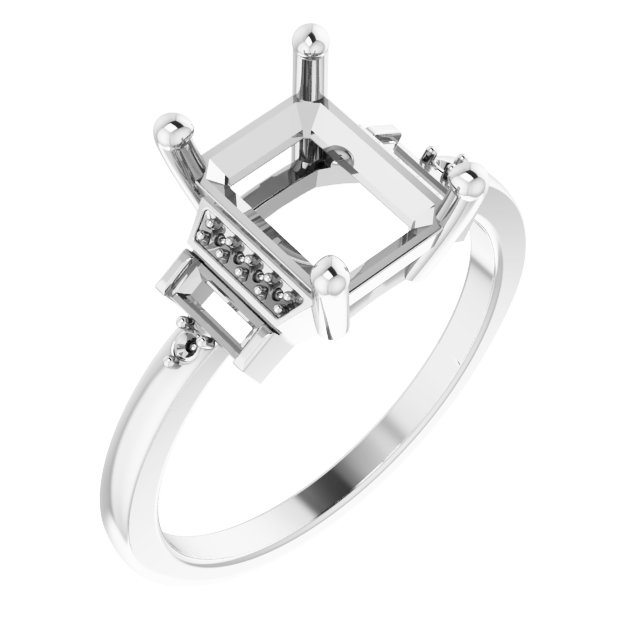 Accented Engagement Ring