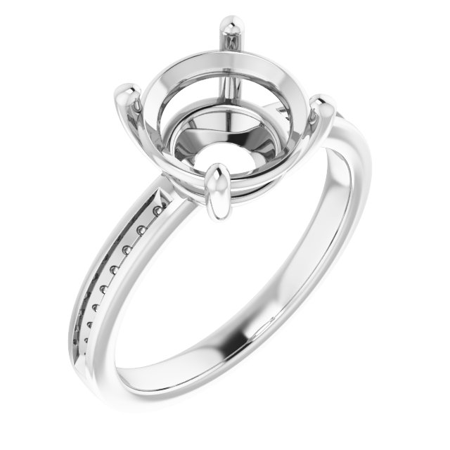 Accented Engagement Ring