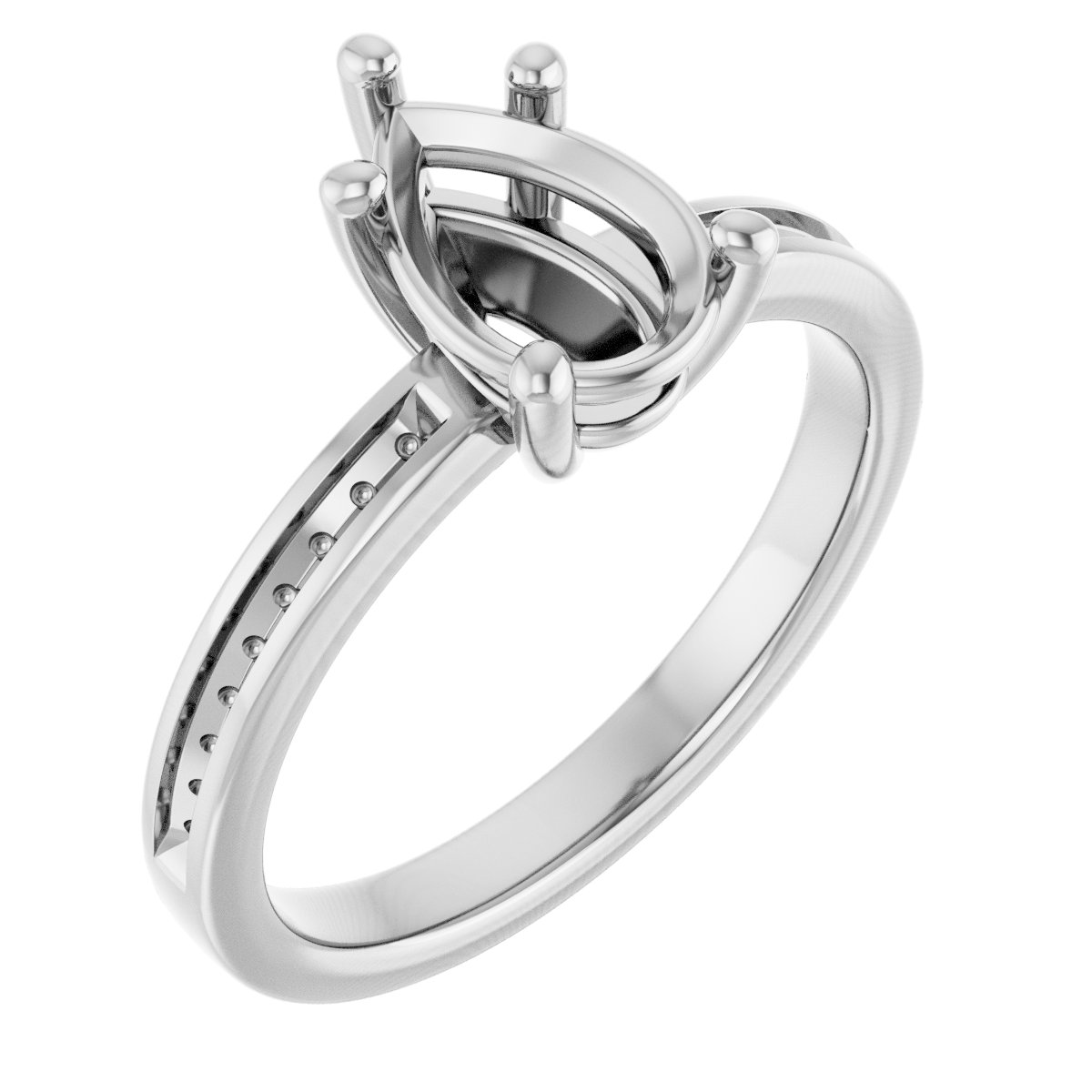Accented Engagement Ring
