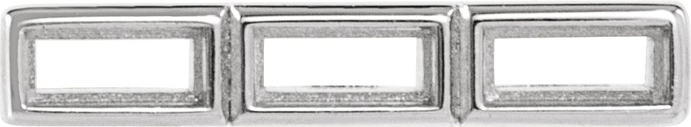 Three-Stone Bezel-Set Strip Setting