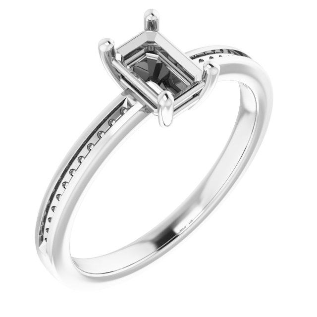Accented Engagement Ring