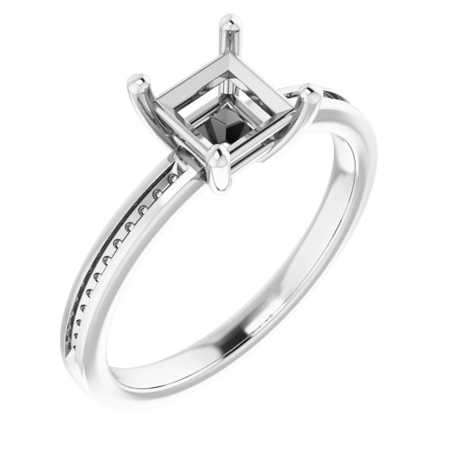 Accented Engagement Ring