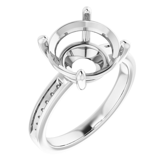 Accented Engagement Ring