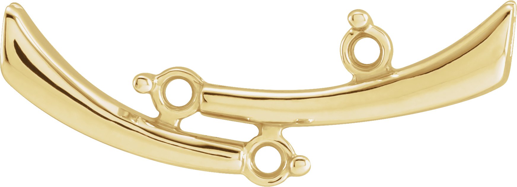 Three-Stone Bar Necklace Center