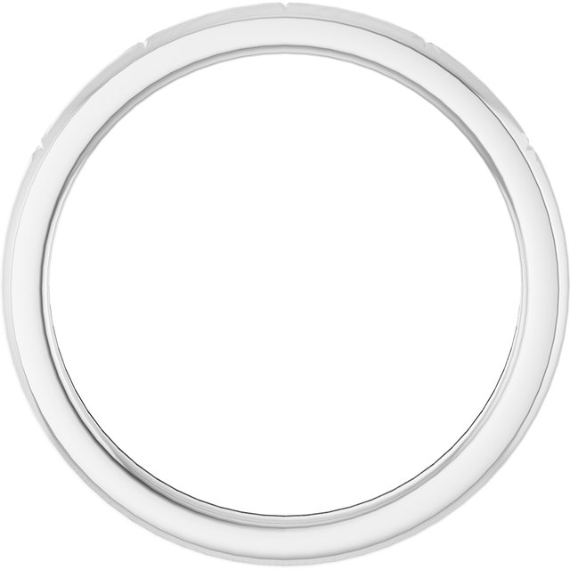 14K White Stackable Starburst Ring Size 8