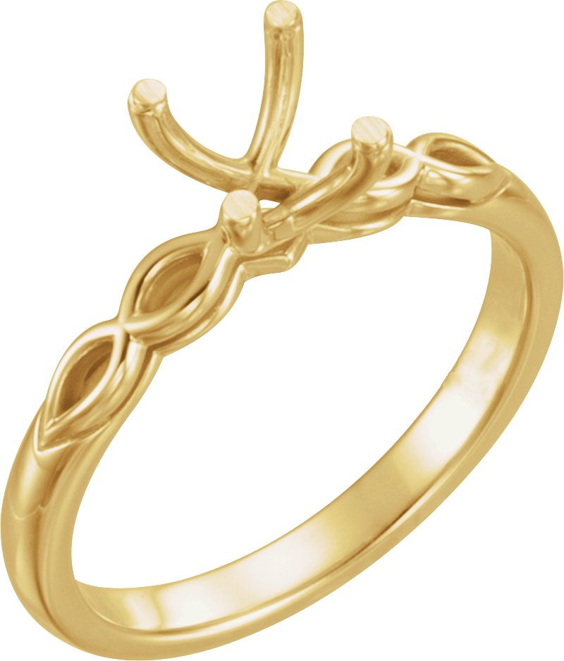 Solitaire Sculptural Engagement Ring