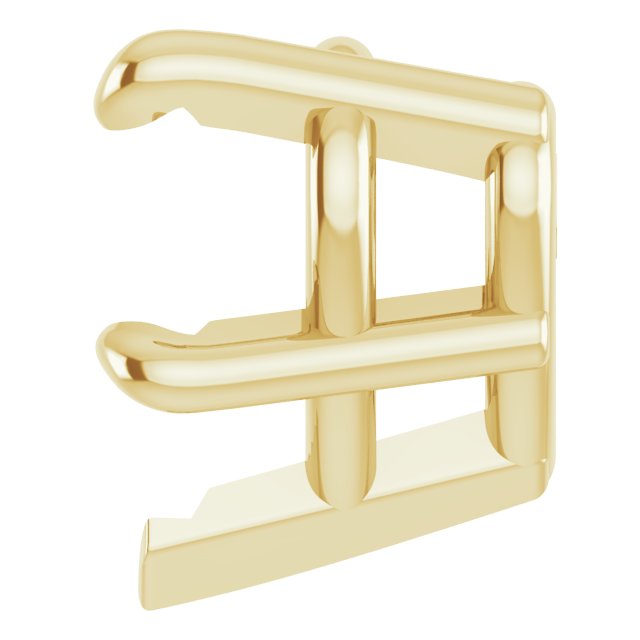 Pre-Notched Claw-Prong Earring Setting
