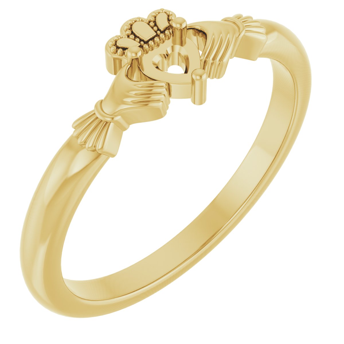 Accented Claddagh Ring