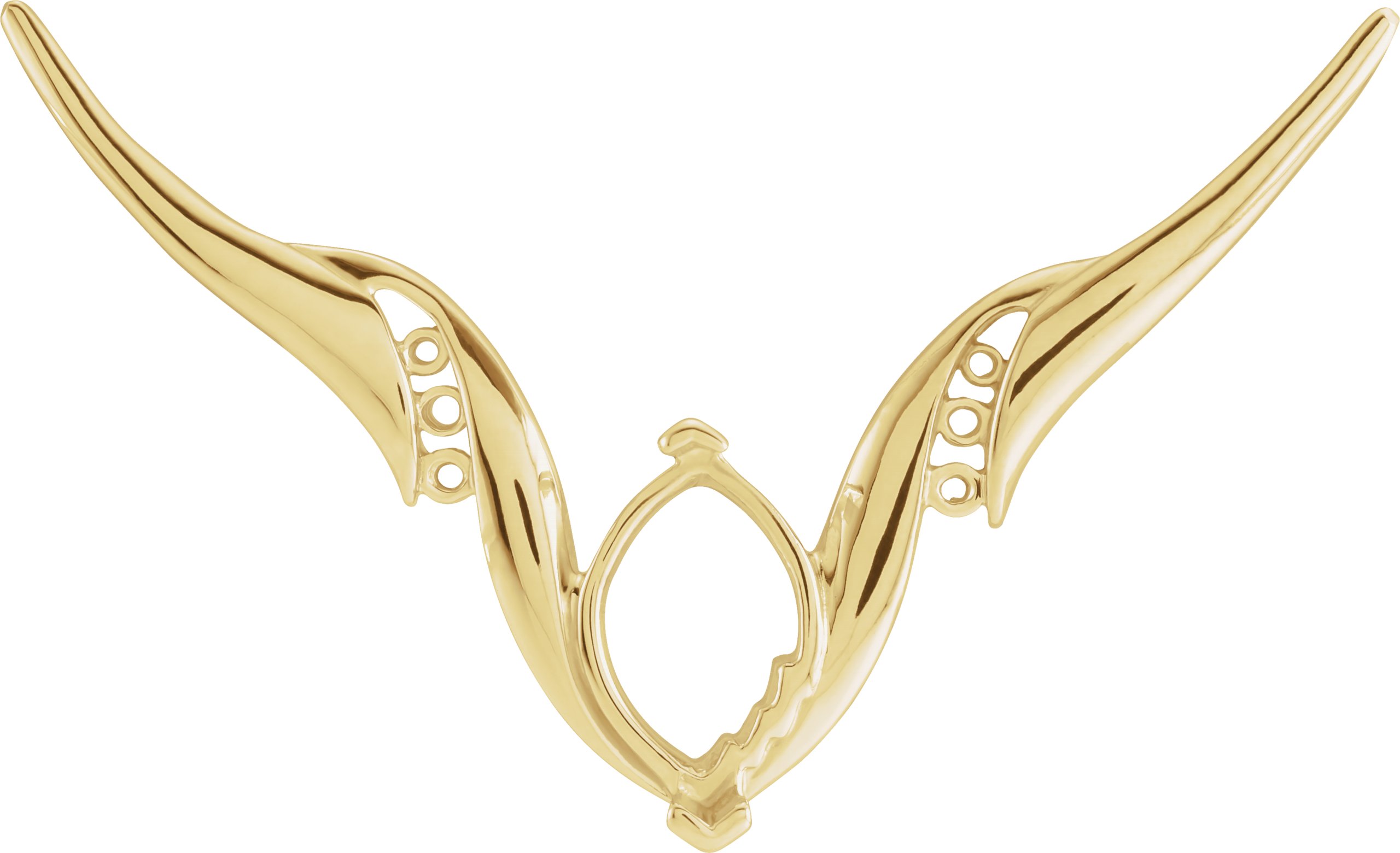 Marquise Accented Necklace Center