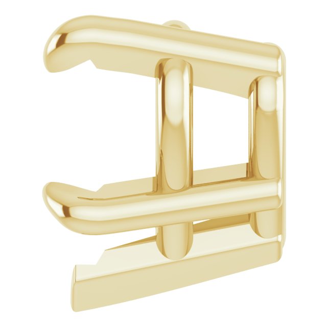 Pre-Notched Claw-Prong Earring Setting