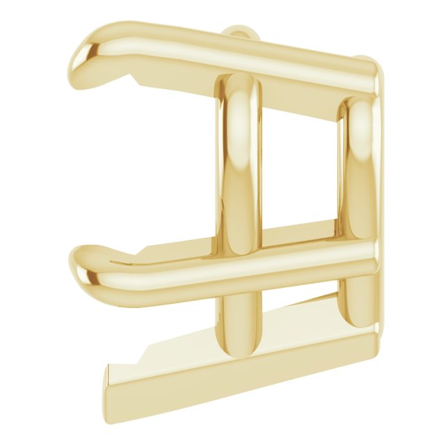 Pre-Notched Claw-Prong Earring Setting