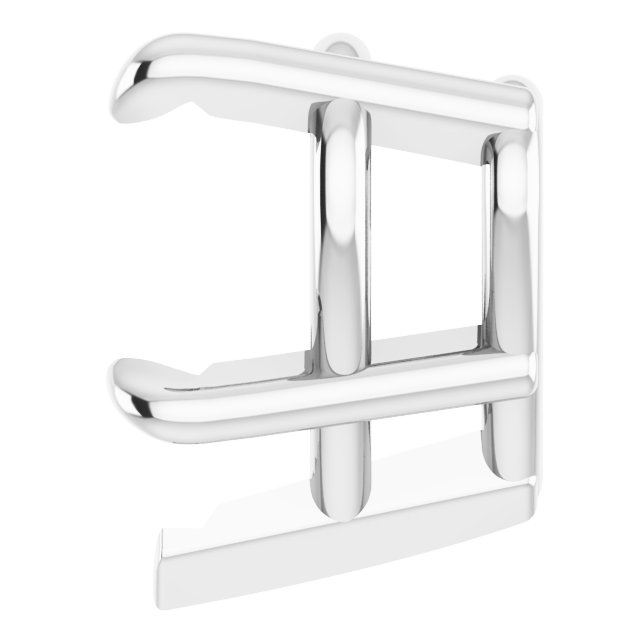Pre-Notched Claw-Prong Earring Setting