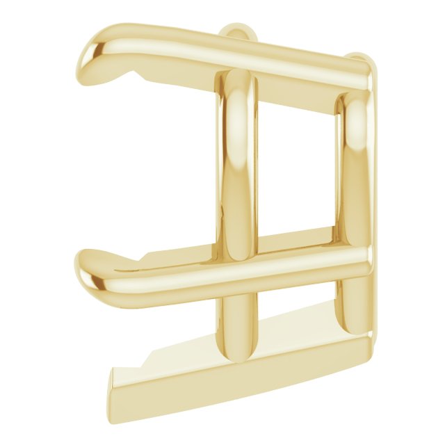 Pre-Notched Claw-Prong Earring Setting