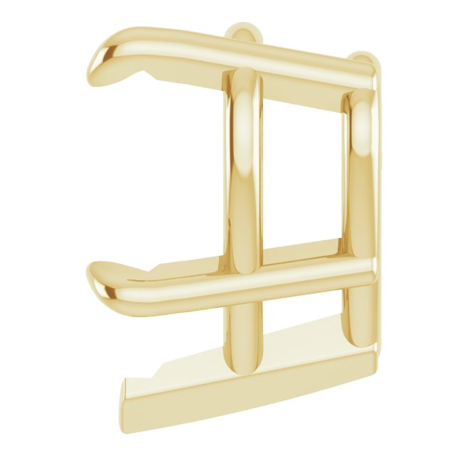 Pre-Notched Claw-Prong Earring Setting