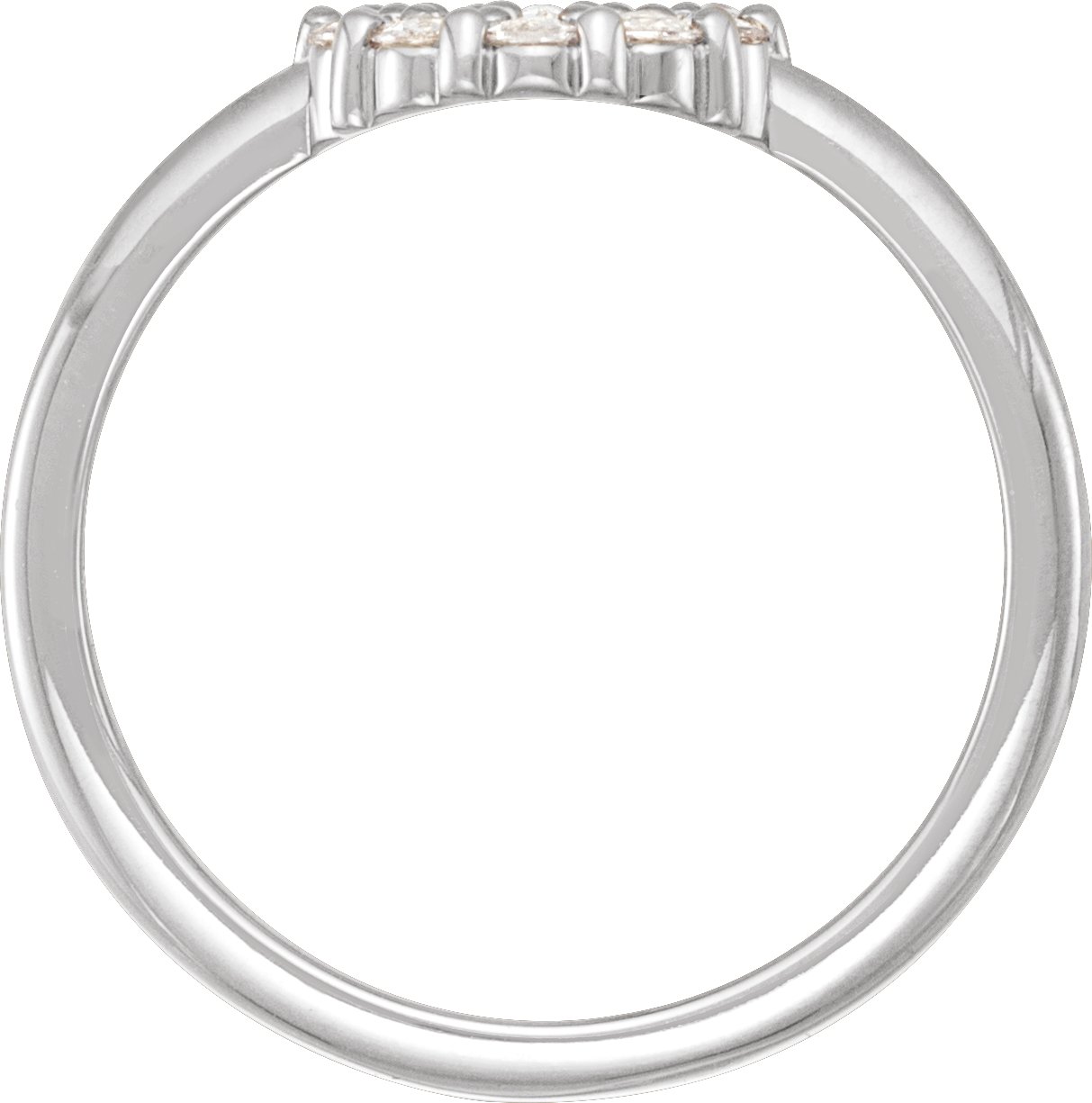 1/5 CTW Natural Diamond Rose-Cut Halo-Style Ring view 2