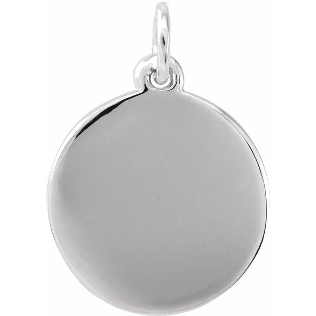 Sterling Silver Star Disc Pendant