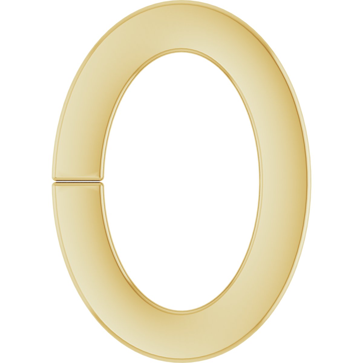 2.5x1.5 mm ID Oval Jump Ring with Square Wire
